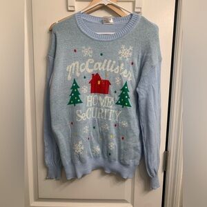 Unisex Home alone knit Christmas sweater size medium y2k